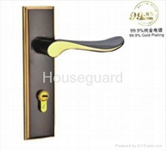 99.9% Gold Electroplate Double Tongue Kirsite Lever Locks (SH Series)