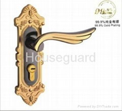 99.9% Gold Electroplate European Style Lever Locks (SG Series)