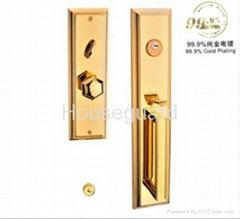 99.9% Gold Electroplate Deluxe Kirsite Gate Lock