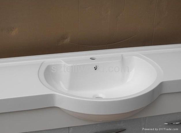 Solid surface basin sink