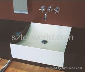 Solid surface basin sink 3