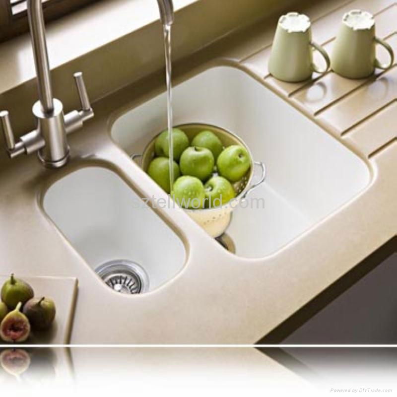 Solid surface basin sink 4