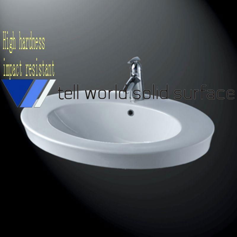 Solid surface basin sink 5