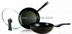 Die casting alu nonstick 3pcs cookware set diamond coating