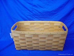 wood basket,/Utility basket