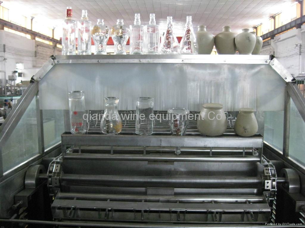 Multiple glass bottle washing and drying machine 3