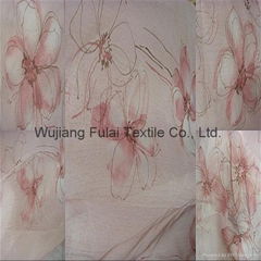 Printed Voile Curtain Fabric