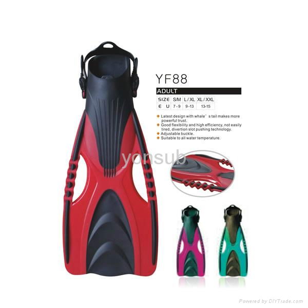 Adult professional Scuba Diving Gear waterproof Diving Fins Flippers 3