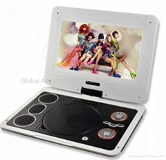 12.5 Inch Portable DVD Player Digital TFT LCD Screen With 2 Super Power Polymer 