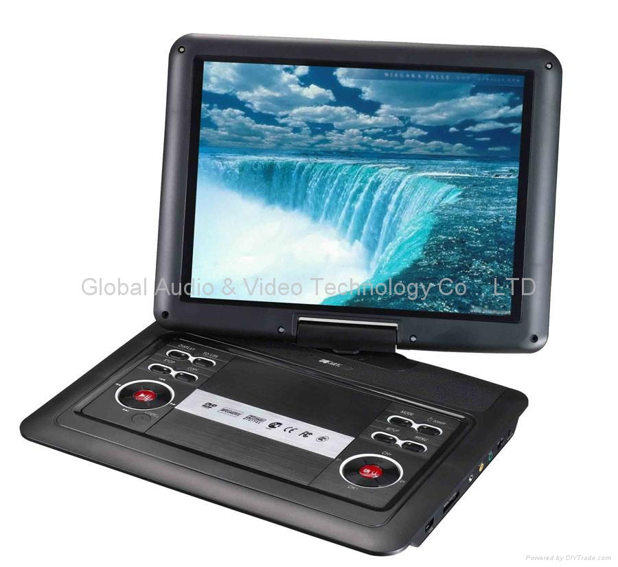 14.8 Inches Portable DVD Player TFT LCD Screen With Car Charger ,Remote Control,