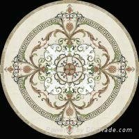 Marble medallion mosaic waterjet flooring designs patterns