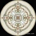 Marble medallion mosaic waterjet flooring designs patterns