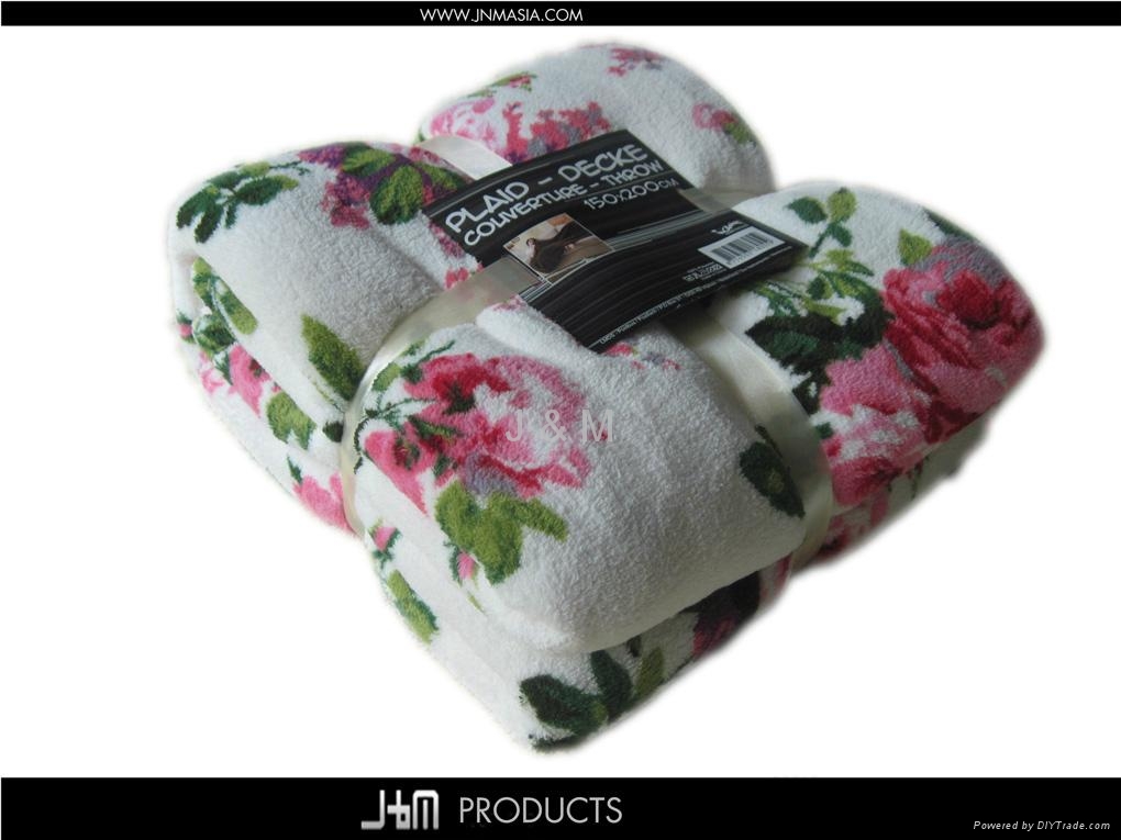 2012 Hot Printed Coral Fleece Blanket 2