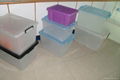 transparent storage container with wheels 2