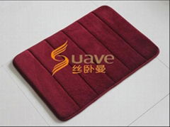 Memory foam bath rug