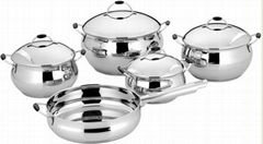 9Pcs Stainless Steel Cookware Set