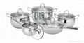 10pcs Stainless Steel Cookware Set 1