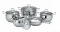 10pcs Stainless Steel Cookware Set