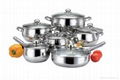 12pcs Stainless Steel Cookware Set