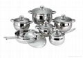 12pcs Stainless Steel Cookware Set