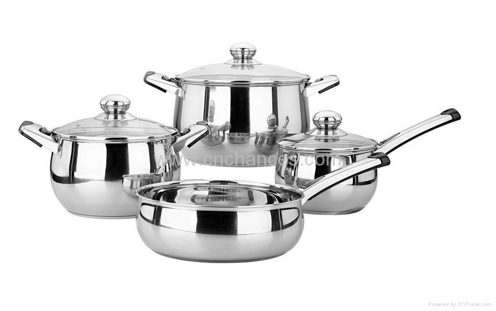 7pcs Stainless Steel Cookware Set