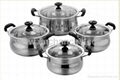 8Pcs Stainless Steel Casserole set