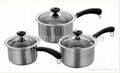 6Pcs Stainless Steel Saucepan Set 1