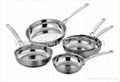 5Pcs Stainless Steel Frying Pan