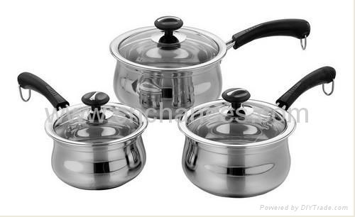 16Pcs Stainless Steel Cookware Set 5