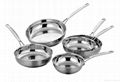 5Pcs Stainless Steel Frying Pan 2