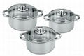 8Pcs Stainless Steel Casserole set 3