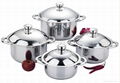 8Pcs Stainless Steel Casserole set 5