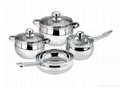 7pcs Stainless Steel Cookware Set 2