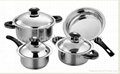 7pcs Stainless Steel Cookware Set 3