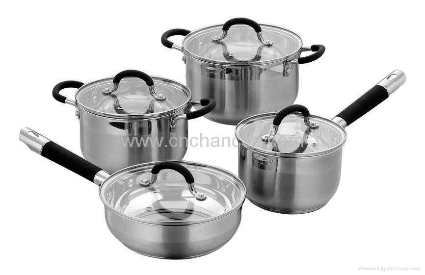 7pcs Stainless Steel Cookware Set 5
