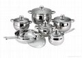12pcs Stainless Steel Cookware Set 2