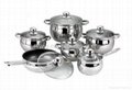 12pcs Stainless Steel Cookware Set 3