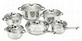 12pcs Stainless Steel Cookware Set 4