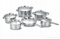 12pcs Stainless Steel Cookware Set 5