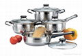 10pcs Stainless Steel Cookware Set 2