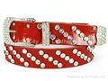 pearl rhinestone beaded belt