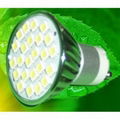 4.8W GU10 24 SMD5050 Aluminum LED Spotlight 1