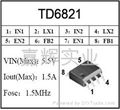 PWM DC/DC TD6821降压IC