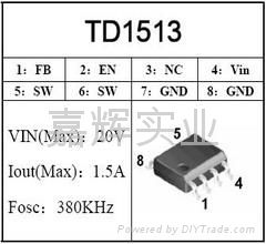 PWM DC/DC TD1513降压IC