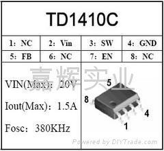 PWM DC/DC TD1410C降壓IC
