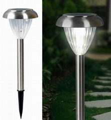 solar stainless steel lawn light