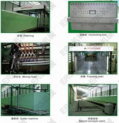 Automatic continuous foaming plant