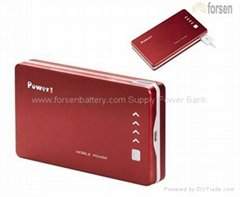 mobile powerbank of 2 usb outputs charging well for iPhnoe, motorola, blackberry