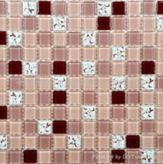 Crystal glass mosaic