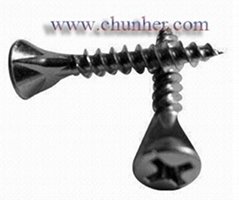 Drywall screw with embedded